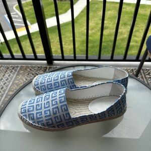Blue Patterned Espadrilles